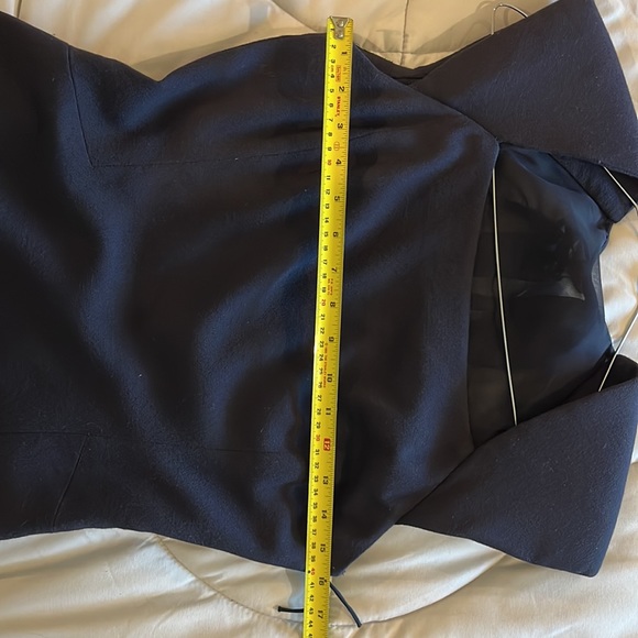 J Mendel Navy dress with sheer back - Picture 7 of 8